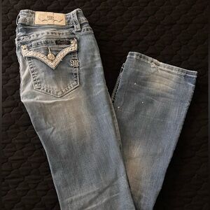 Distressed Bootcut Miss Me Jeans
